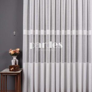 Pardes Tül Perde - Ağaç Jakarlı Keten Tül